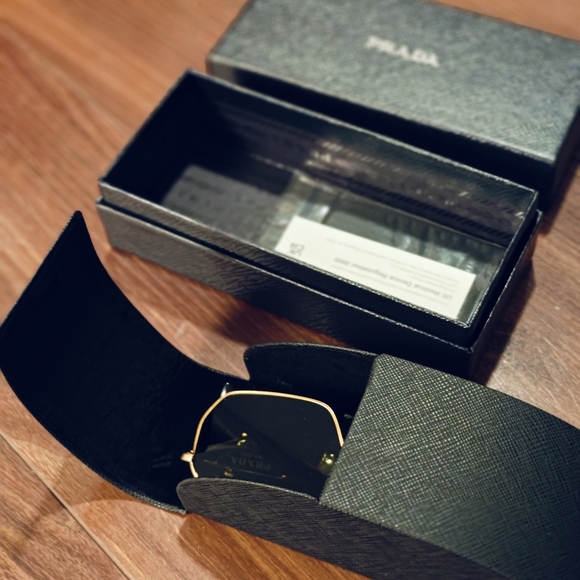 New Prada PR A51S58-X 58mm Rectangle Irregular Sunglasses - Picture 6 of 7